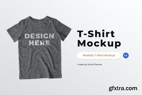 Grey T-Shirt Mockup C4NHTU
