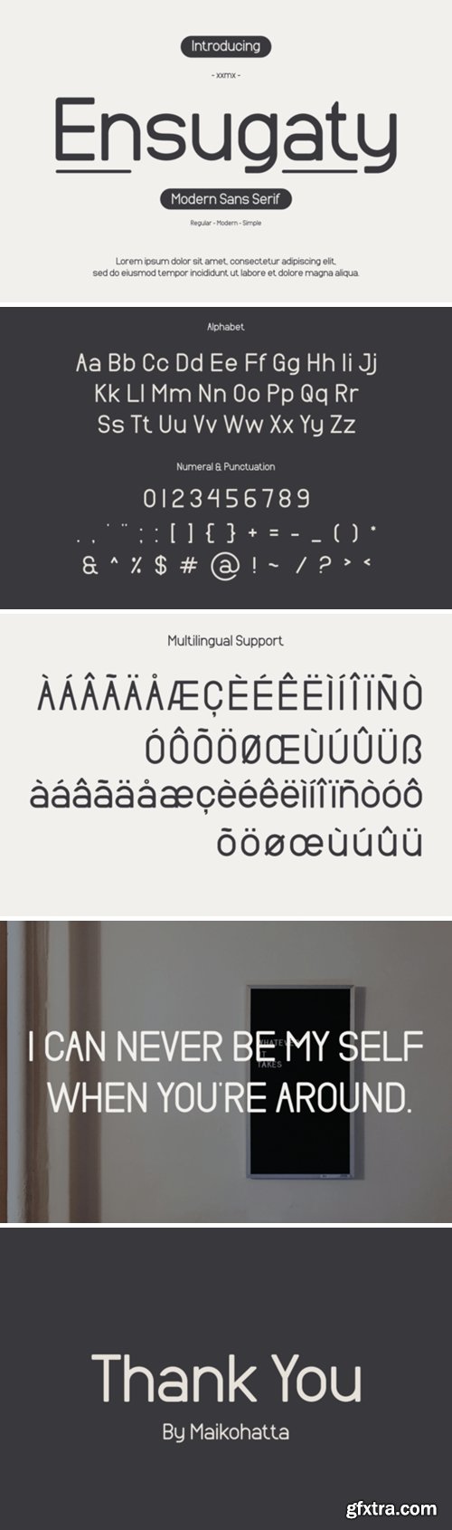 Ensugaty Font