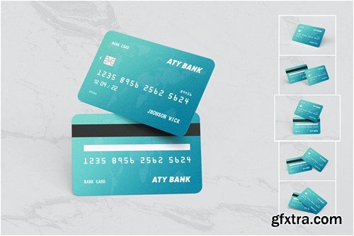 Plastic Credit / Debit Bank Card Psd Mockups HUH27GW Plastic Credit / Debit Bank Card Psd Mockups HUH27GW