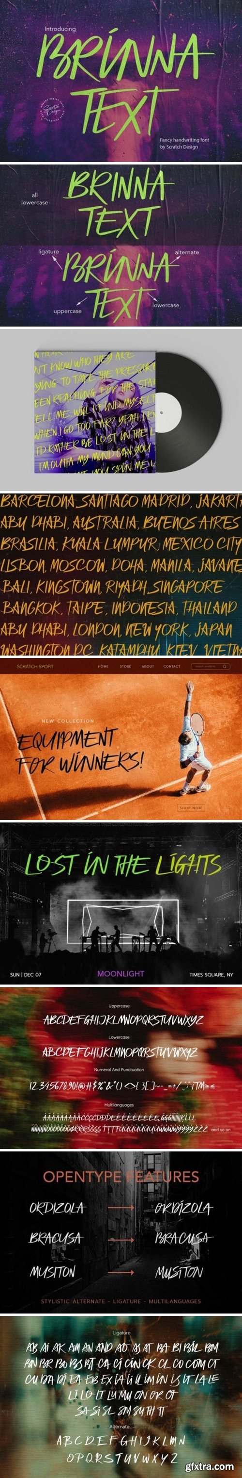 Brinna Text Font Brinna Text Font
