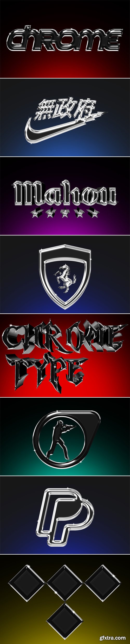 Chrome Style Effects for Photoshop