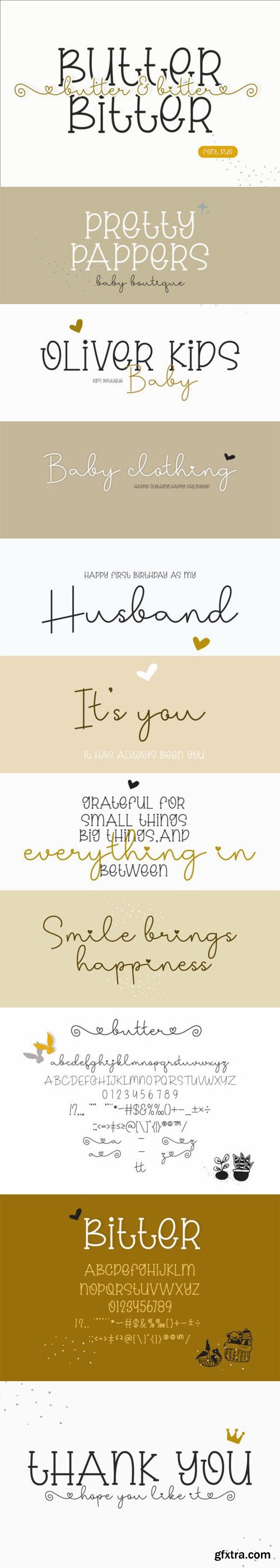 Butter Bitter Font Duo