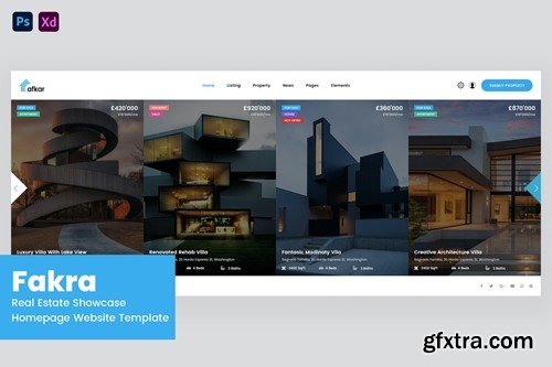 Fakra - Real Estates Showcase Website Design KES2BYE Fakra - Real Estates Showcase Website Design KES2BYE