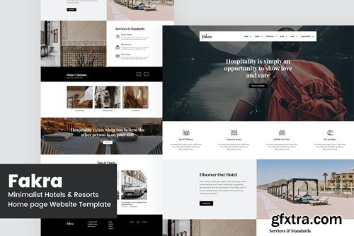 Fakra - Hotel & Resort Website Design Template M324PMC Fakra - Hotel & Resort Website Design Template M324PMC