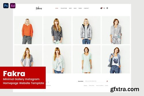 Fakra - Minimal Gallery Instagram website design PFR9QLE Fakra - Minimal Gallery Instagram website design PFR9QLE