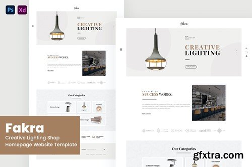 Fakra - Creative Lighting Shop Website Design X3YGS9C Fakra - Creative Lighting Shop Website Design X3YGS9C
