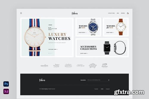 Fakra - Watches & Jewellery Website Design 2BY6MPE Fakra - Watches & Jewellery Website Design 2BY6MPE