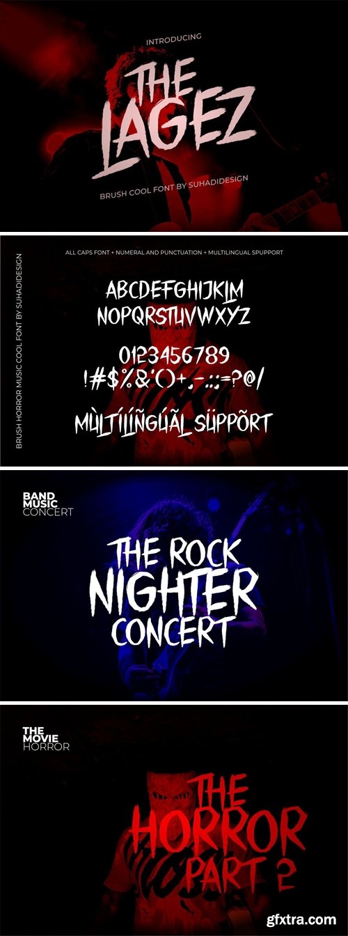 The Lagez brush cool Font