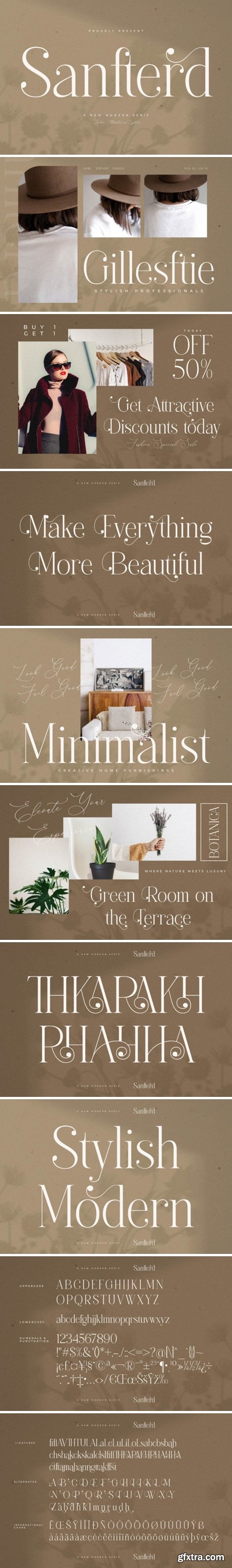 Sanfterd Font Sanfterd Font