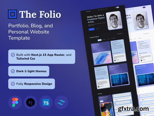 The Folio - Portfolio, Blog, and Personal Website Template. Ui8.net