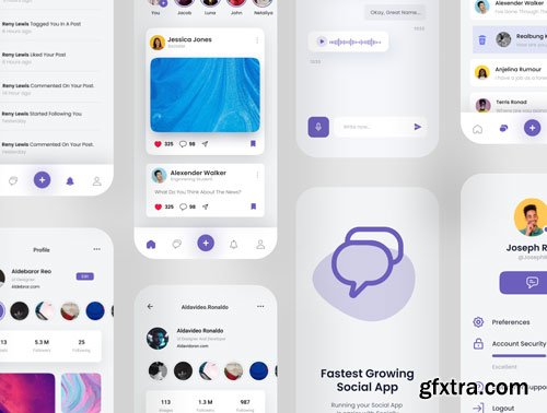 Socially - Social Media App UI Kit