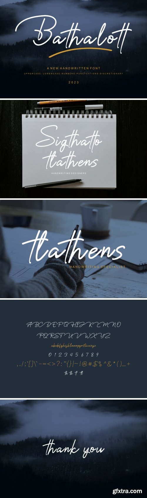 Bathalott Font Bathalott Font