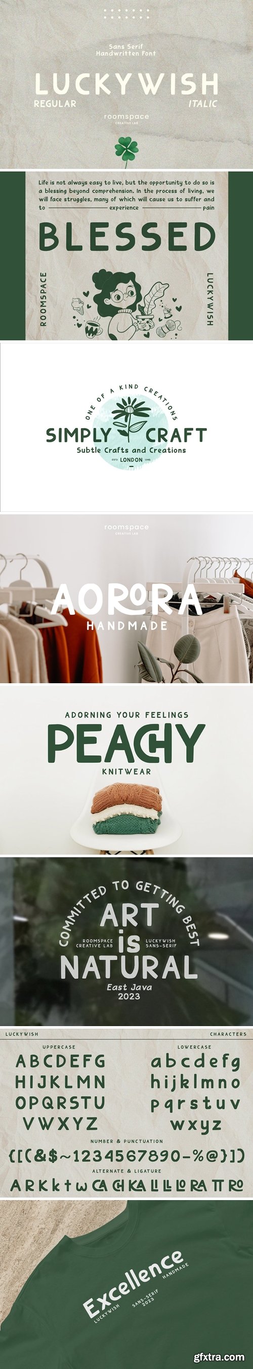 CM - Luckywish Homemade Sans Serif Font 17682034