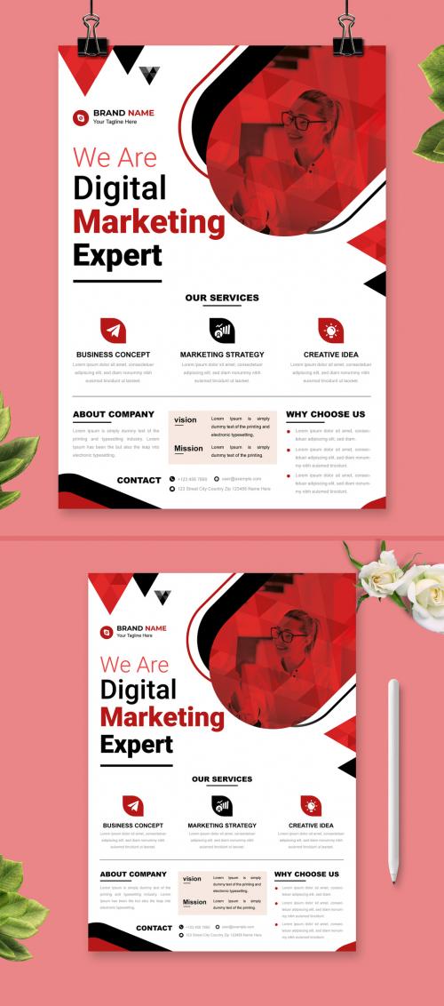 Marketing Expert Flyer Design Template 579988949