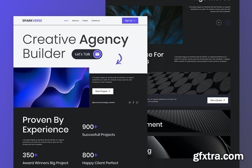 SparkVerse - Creative Agency Landing Page HTP2DBD SparkVerse - Creative Agency Landing Page HTP2DBD