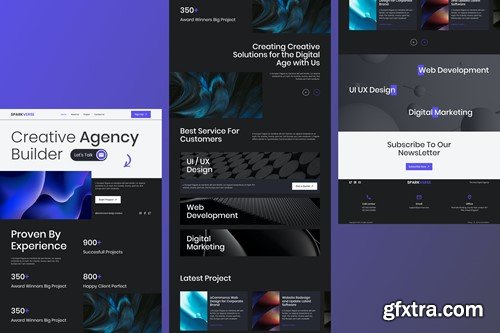 SparkVerse - Creative Agency Landing Page HTP2DBD SparkVerse - Creative Agency Landing Page HTP2DBD