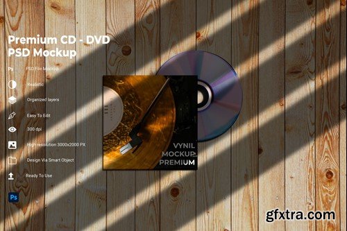 CD - DVD PSD Mockup QC54CS4