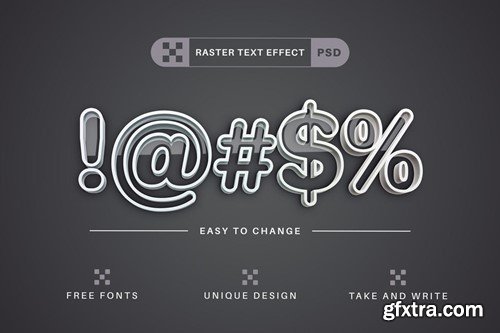 White Stroke - Editable Text Effect, Font Style MCQ3LKK White Stroke - Editable Text Effect, Font Style MCQ3LKK