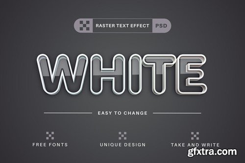 White Stroke - Editable Text Effect, Font Style MCQ3LKK White Stroke - Editable Text Effect, Font Style MCQ3LKK