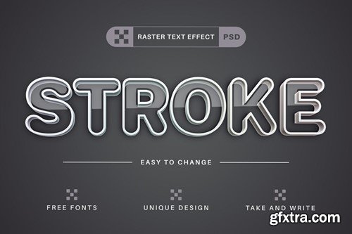 White Stroke - Editable Text Effect, Font Style MCQ3LKK White Stroke - Editable Text Effect, Font Style MCQ3LKK