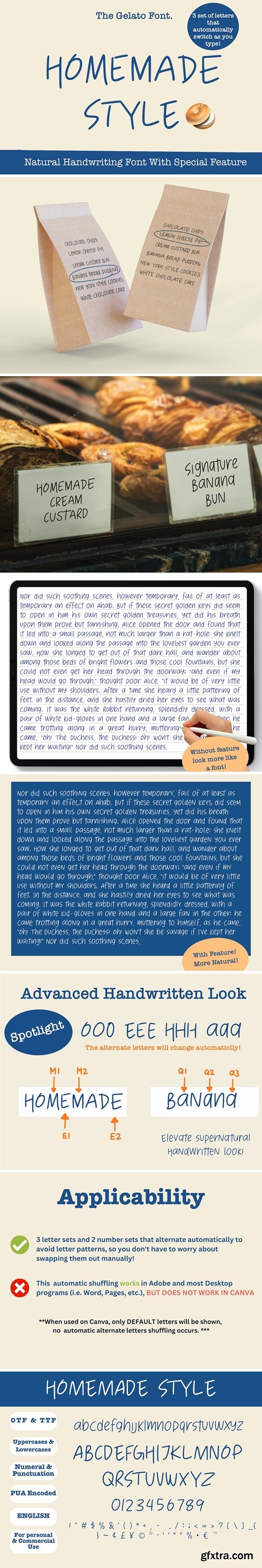 Homemade Style Handwriting Font Homemade Style Handwriting Font