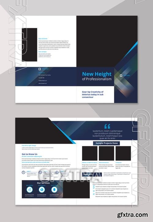 Bifold Brochure with Abstract Overlay Elements 215835227 Bifold Brochure with Abstract Overlay Elements 215835227