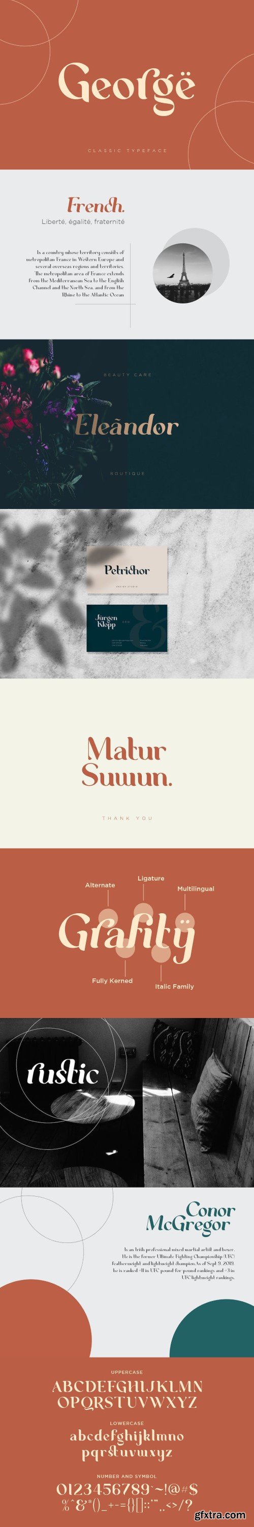George is a classic serif typeface