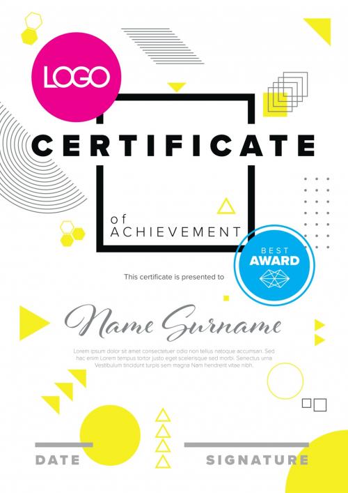 Modern Certificate Layout 364536605