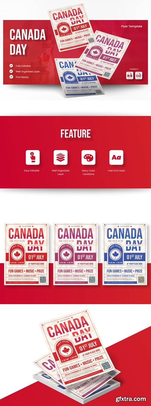 Day Of Canada Flyer Ai & EPS Template Y3BT6F5 Day Of Canada Flyer Ai & EPS Template Y3BT6F5