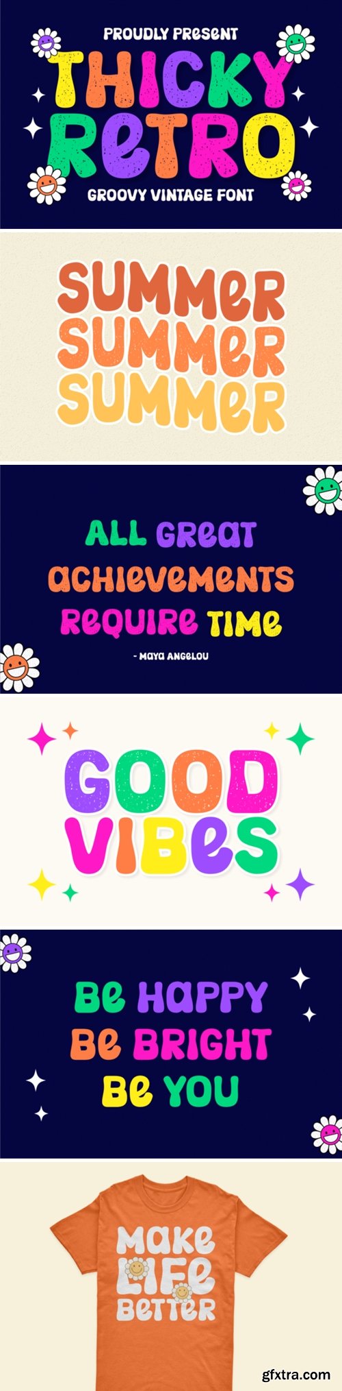 Thicky Retro Font