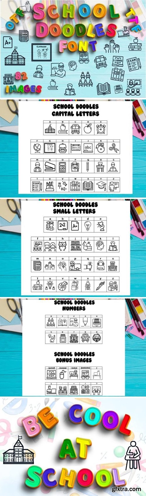School Doodles Font School Doodles Font