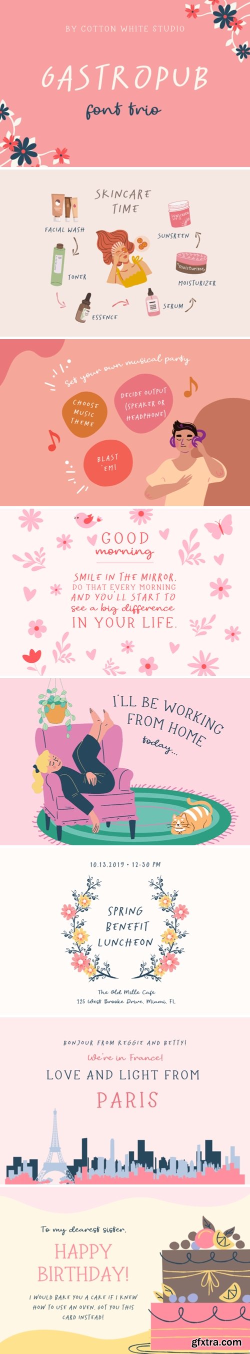 Gastropub Trio Font Gastropub Trio Font