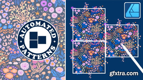 Surface Pattern Design in Affinity Designer: Ditsy Floral Half-Drop Repeat Pattern