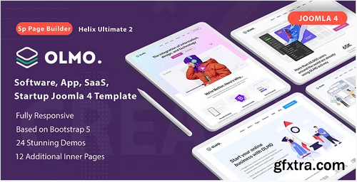 Themeforest - Olmo Software App Saas Startup Landing Pages Pack UPDATES!