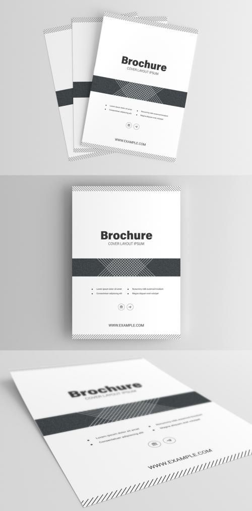 Report Cover with Abstract Lines Design 290355240