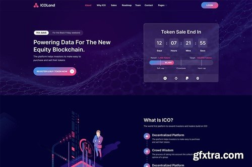 ICOLand | ICO landing page VueJS Template 8CMEHRY ICOLand | ICO landing page VueJS Template 8CMEHRY
