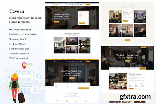 Tavern - Hotel & Resort Booking HTML5 Template. V9ZJPT5