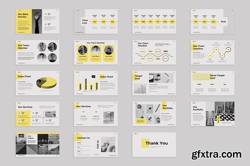 Yellow Grey Black Modern Company Profile 010 V6RCUGP
