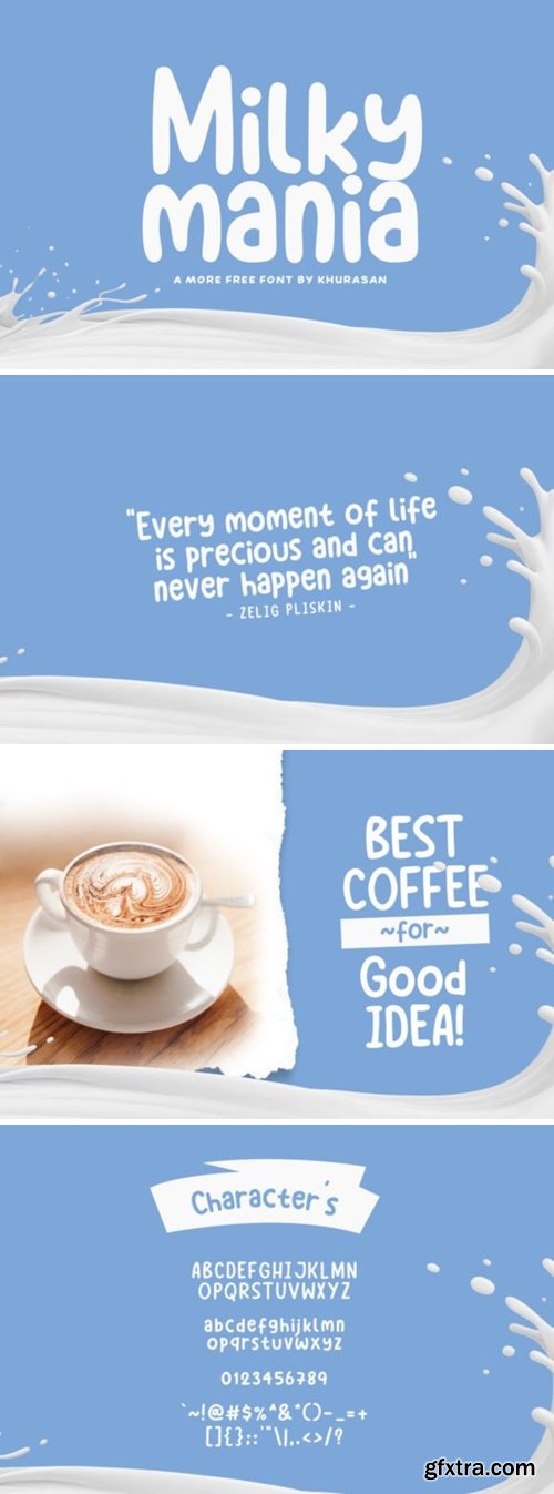 Milky Mania Font Milky Mania Font