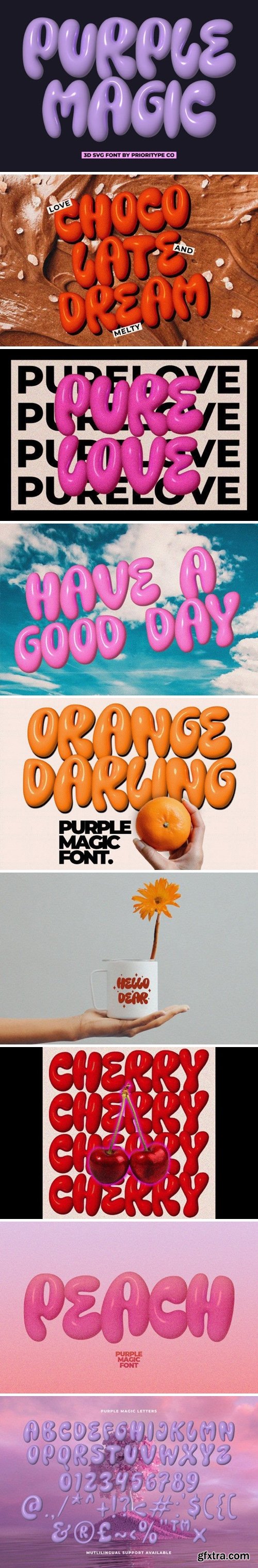 Purple Magic Font