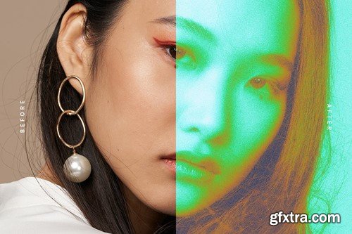 Duotone Texture PSD Photo Effect 3UUSAGN Duotone Texture PSD Photo Effect 3UUSAGN