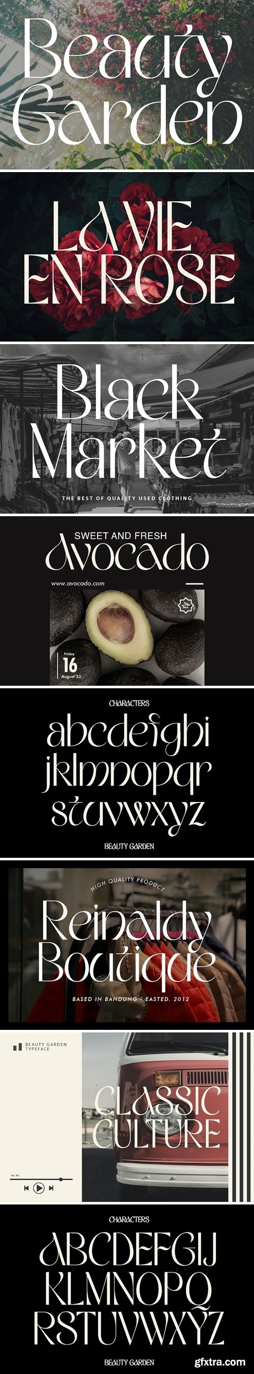 Beauty Garden Font Beauty Garden Font