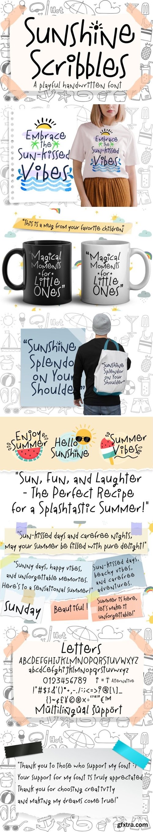 Sunshine Scribbles Font