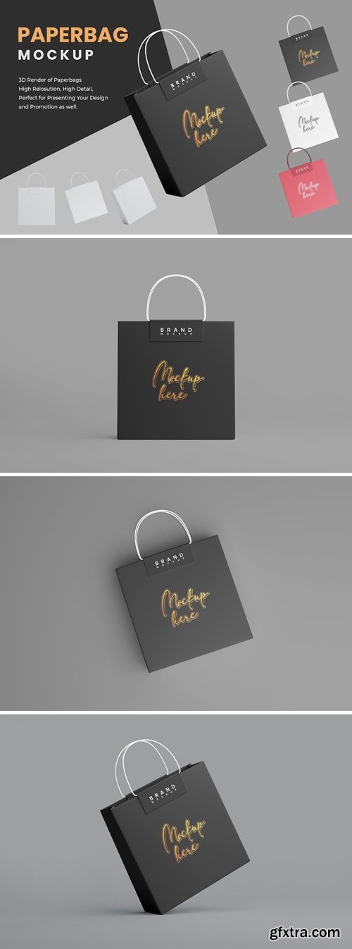 Paper Bag Mockup 5FCBWKY