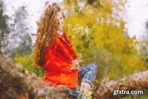 Painting Photoshop Action F6JTLDL