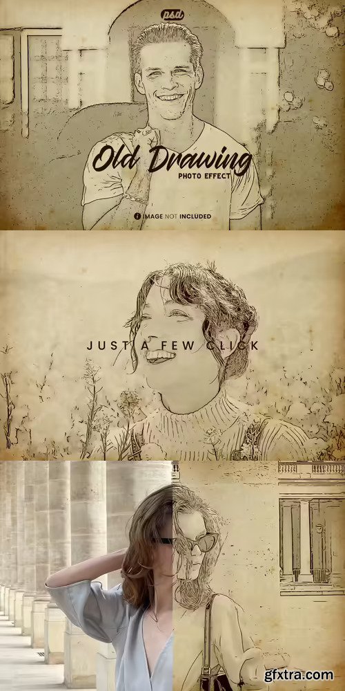 Old Drawing Photo Effect