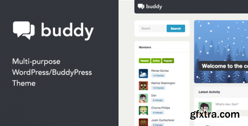 Themeforest - Buddy: Simple WordPress &amp; BuddyPress Theme 3506362 v2.22.3 - Nulled