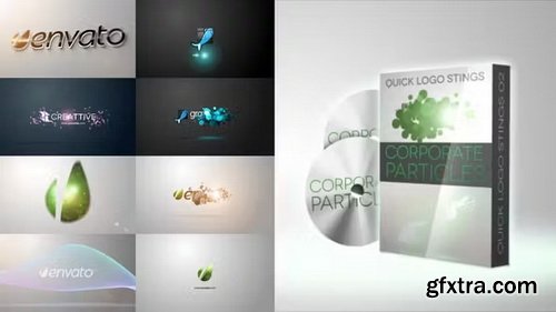 Videohive - Quick Logo Sting Pack 02: Corporate Particles - 46339301