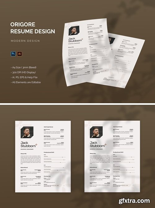 Origore - Resume Template DY8YWSC