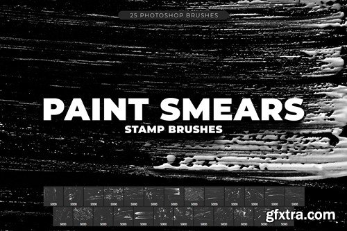 25 Paint Smears Photoshop Brushes GHR4PMN 25 Paint Smears Photoshop Brushes GHR4PMN